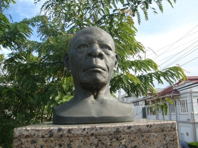 Rodney Wilkes Memorial Bust in San Fernando, Trinidad