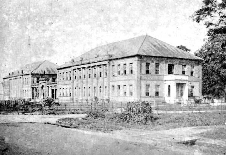 Government Offices (Before the Red House) St. Vincent Street Port of Spain (Dated 1869) Photograph J.W.H. Campion, Barbados.jpg